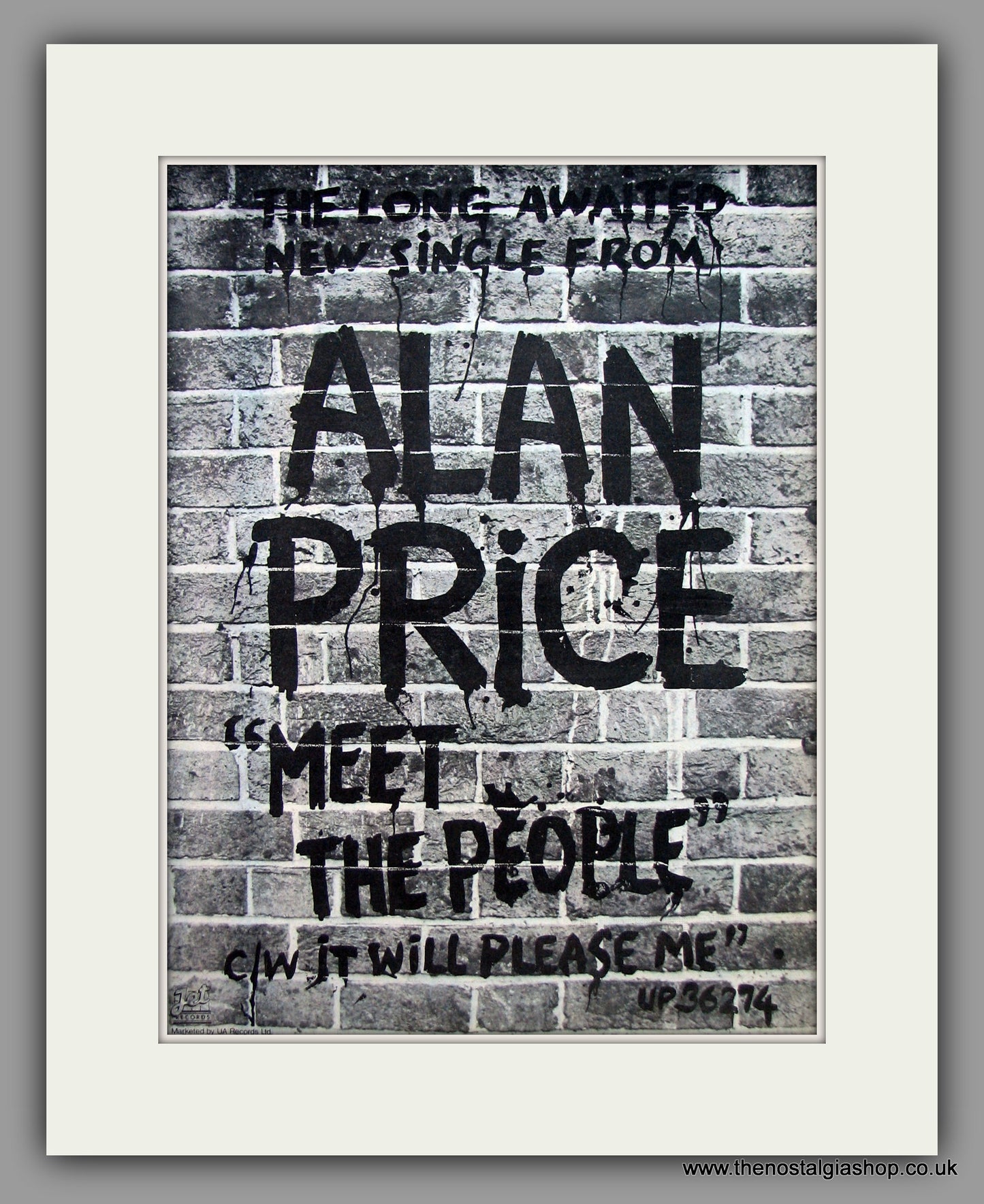 Alan Price - Meet The People.  Original Vintage Advert 1977 (ref AD10529)