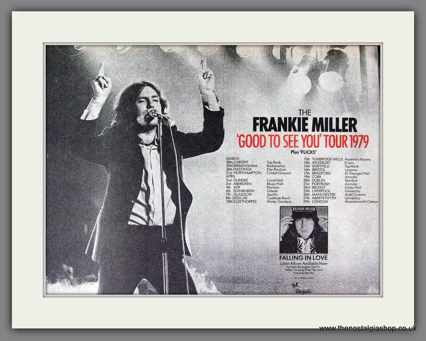 Frankie Miller Good To See You Tour. Original Advert 1979 (ref AD13102)
