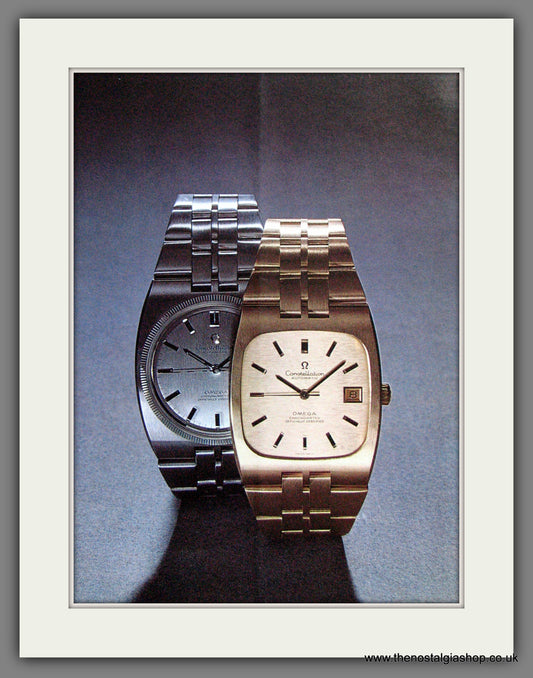Omega Constellation Chronometer. Original Double Advert 1971 (ref AD55087)