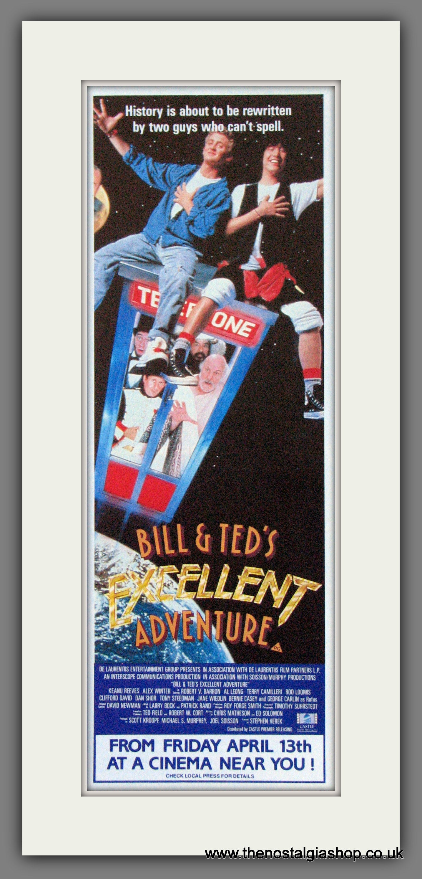 Bill & Ted's Excellent Adventure. Original Advert 1990 (ref AD55173)