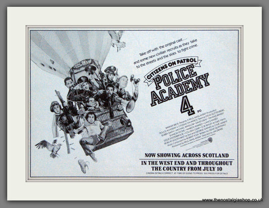 Police Academy 4. Original Advert 1987 (ref AD55177)