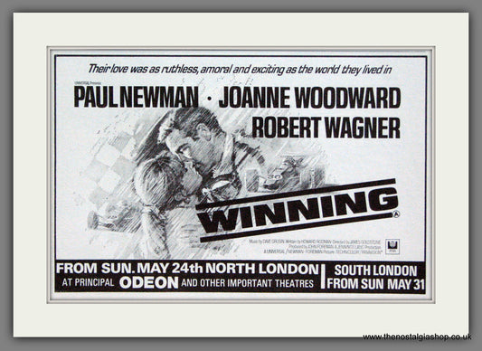 Winning. Paul Newman. Original Advert 1970 (ref AD55181)