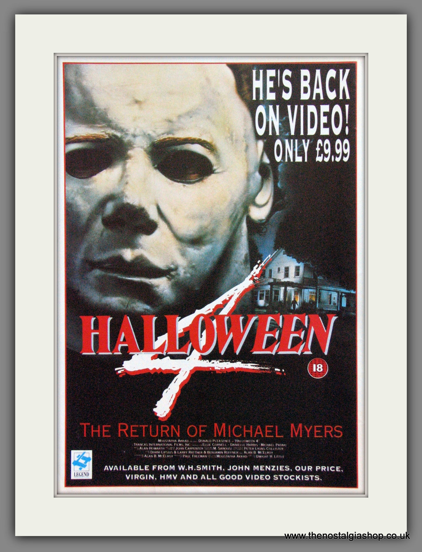 Halloween 4. Original Advert 1991 (ref AD55182)