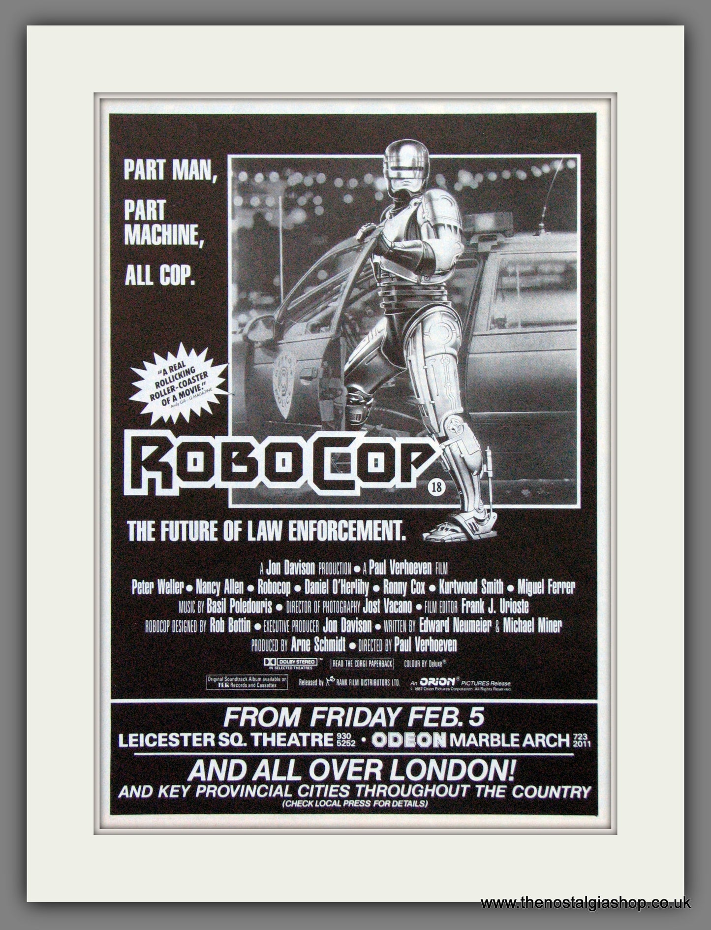 Robocop. Original Advert 1988 (ref AD55184)