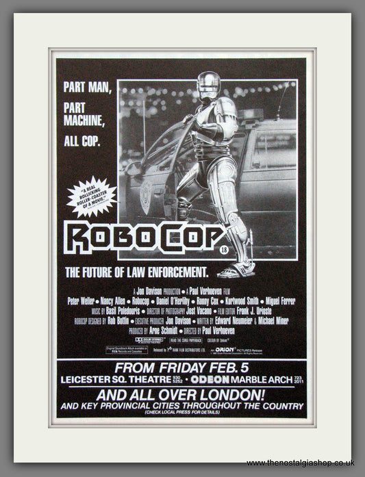 Robocop. Original Advert 1988 (ref AD55184)