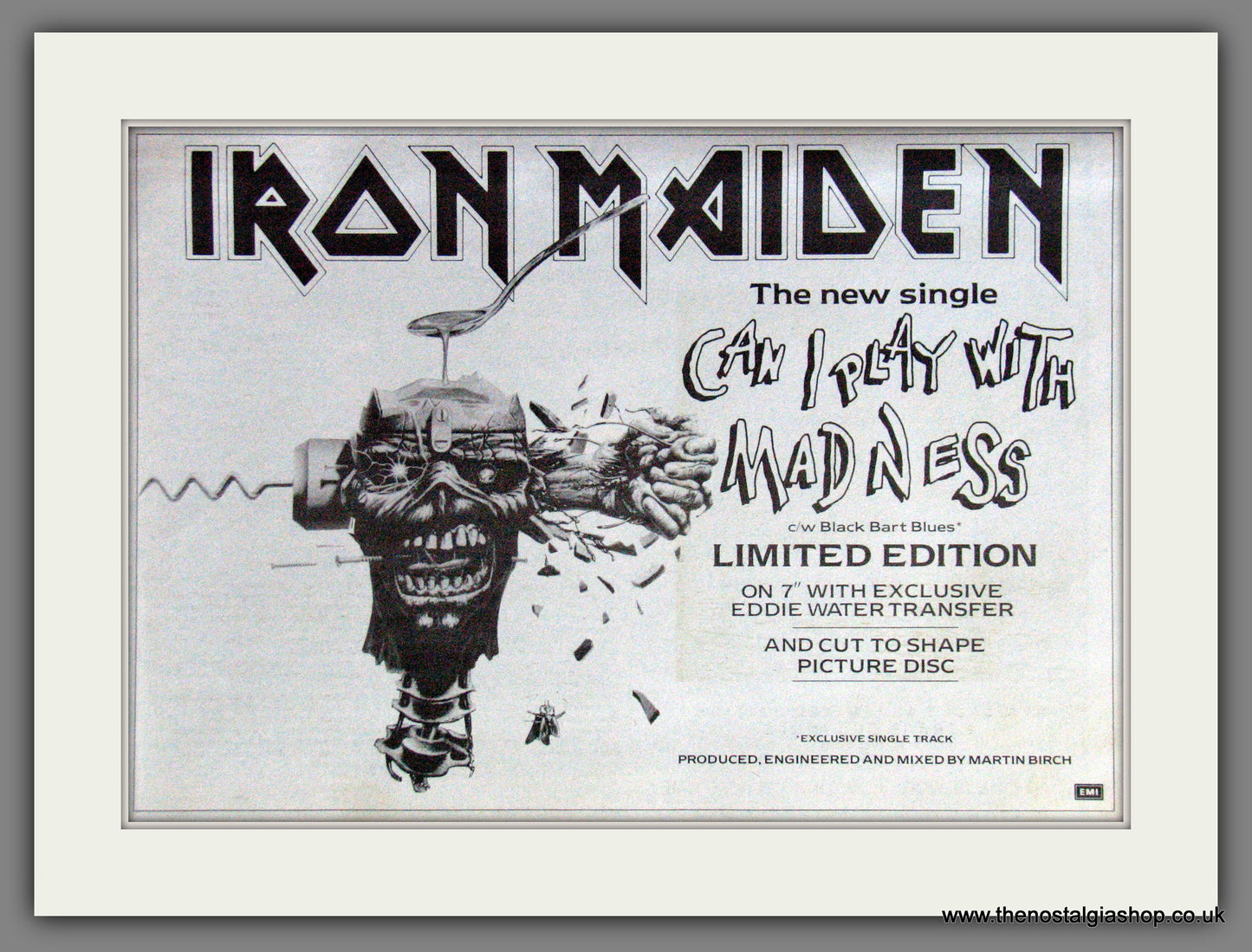 Iron Maiden. Can I Play With Madness. 1987 Original Advert (ref AD55195)