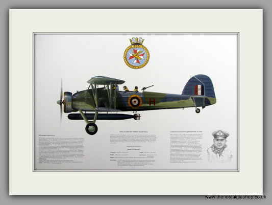 Fairey Swordfish Mk I W5984 H Mounted Aircraft print (ref AP008)