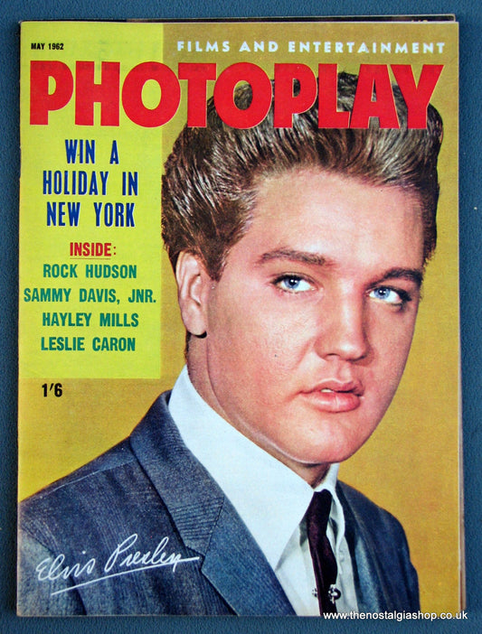 Photoplay Film Magazine. May 1962. Cover Elvis Presley. (M121)