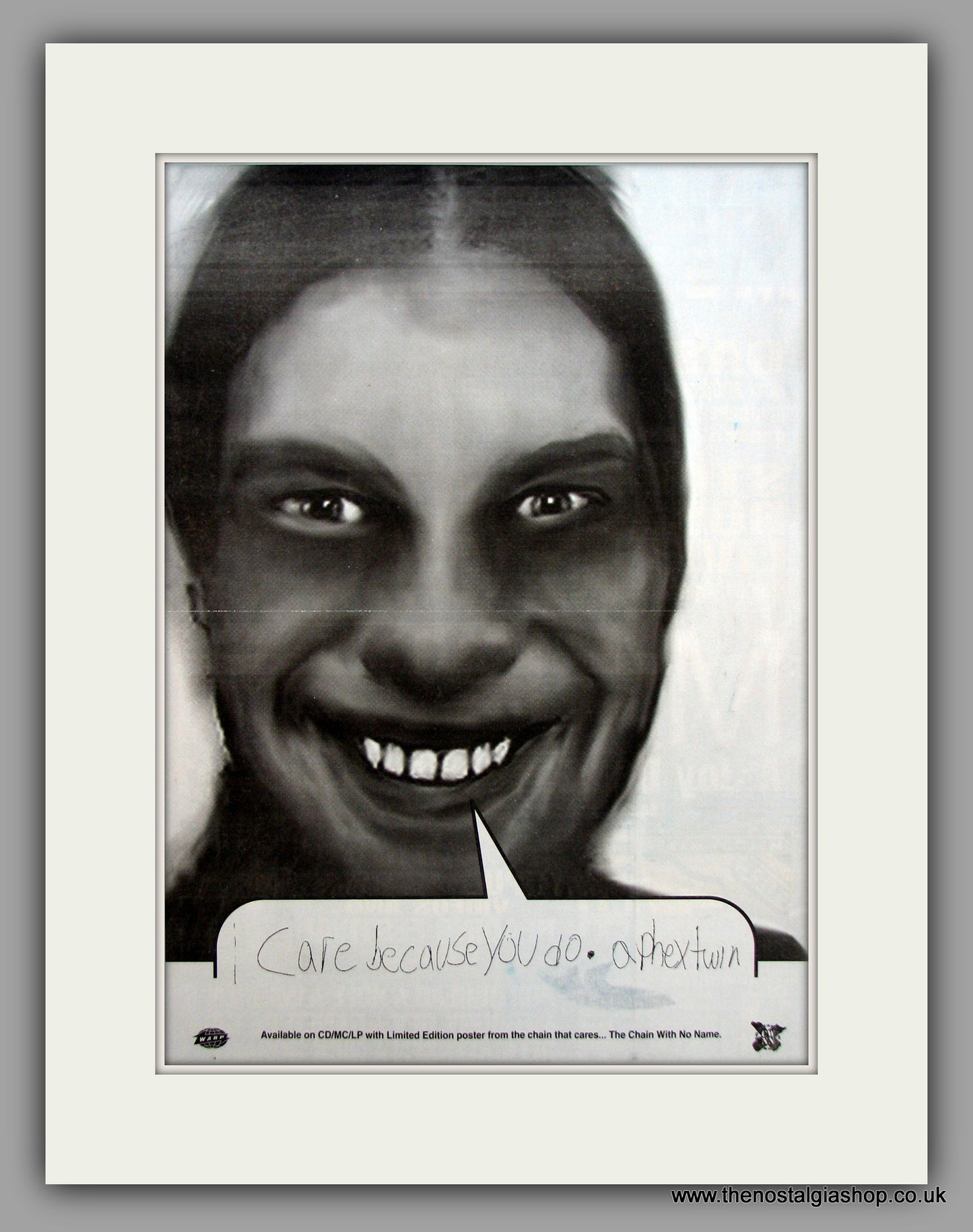 Aphex Twin-I Care Because you Do.  Original Vintage Advert 1995 (ref AD10596)