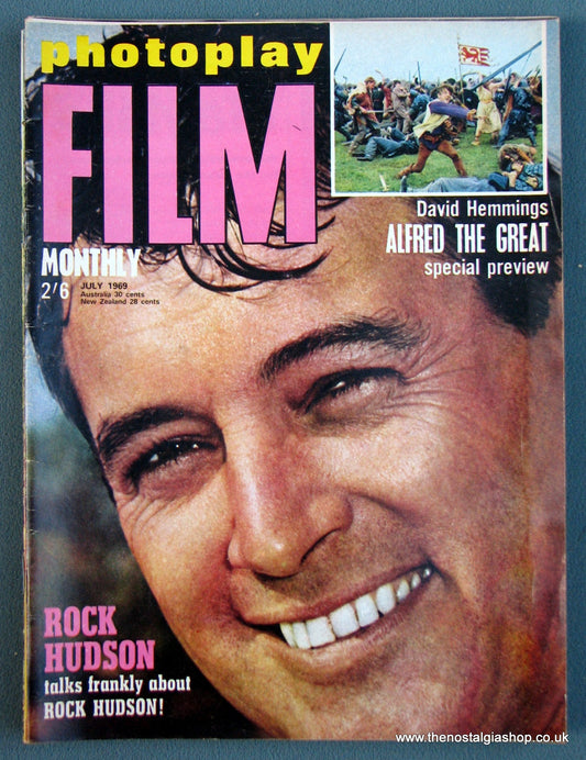 Photoplay Film Magazine. July 1969. Cover Rock Hudson. (M145)