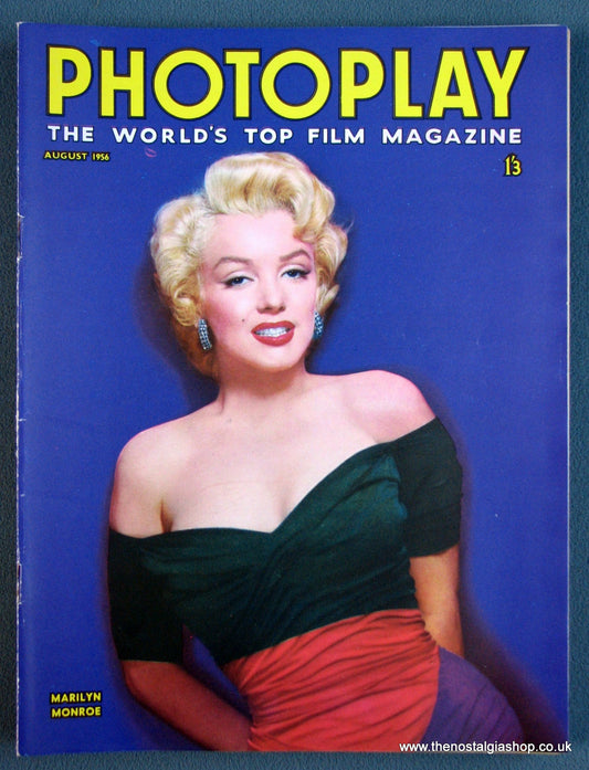 Photoplay Film Magazine. August 1956. Cover Marilyn Monroe. (M101)