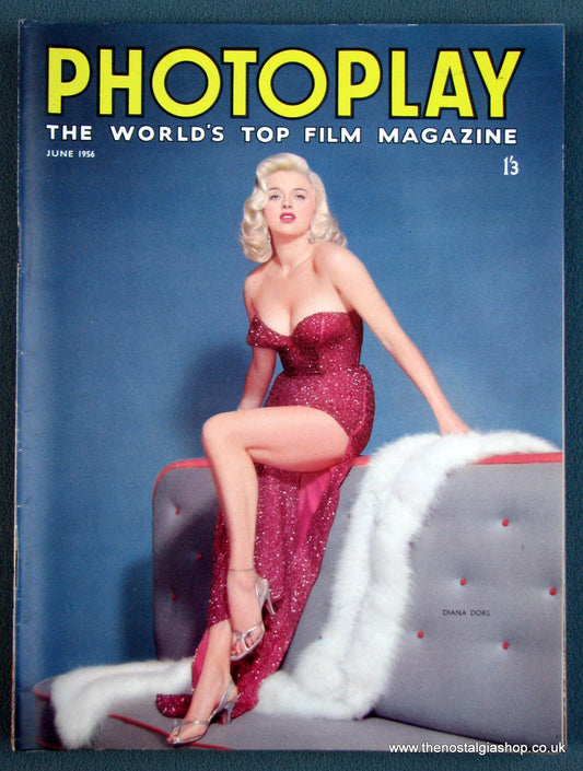 Photoplay Film Magazine. June 1956. Cover Diana Dors. (M103)