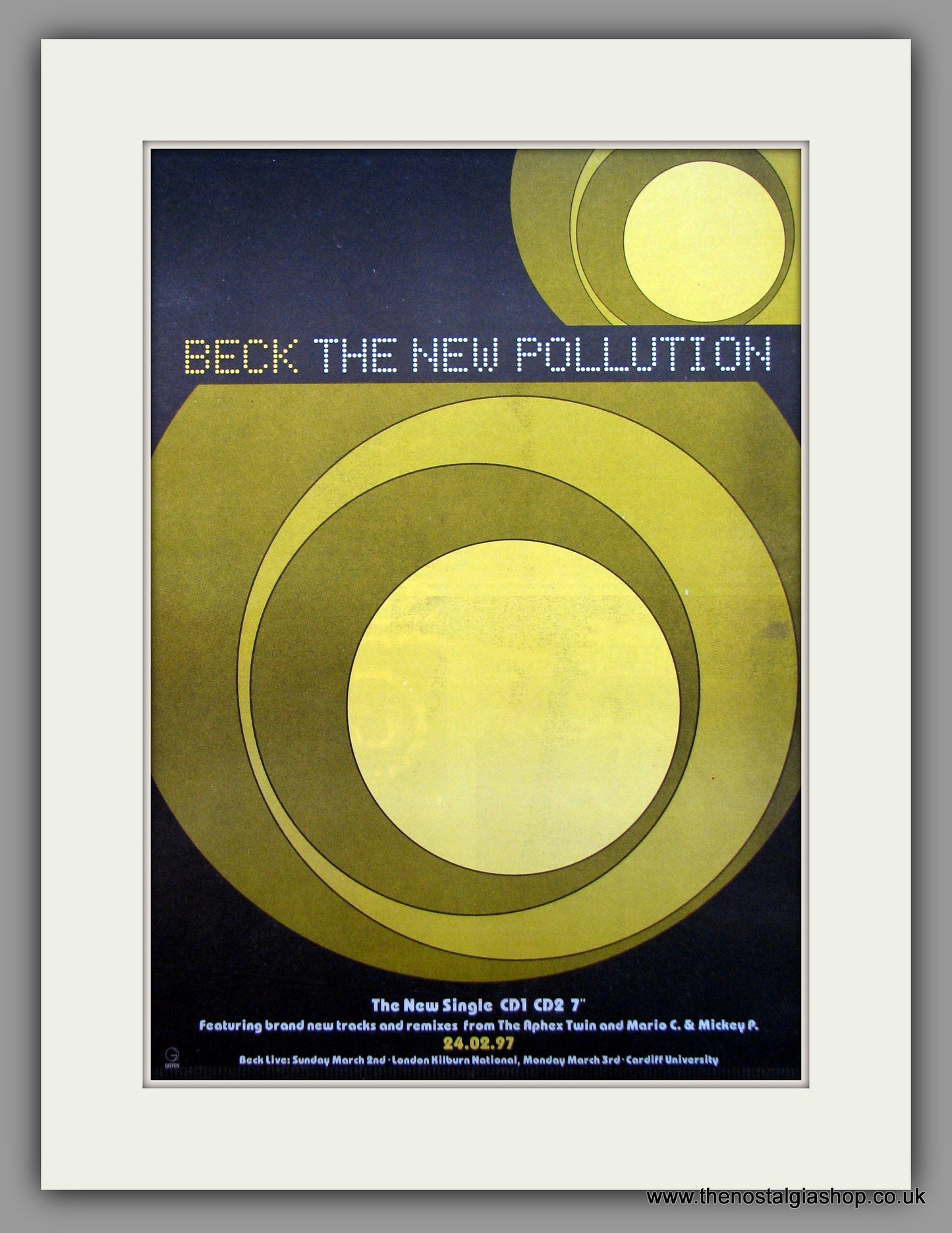 Beck-The New Pollution. Original Vintage Advert 1997 (ref AD10639)