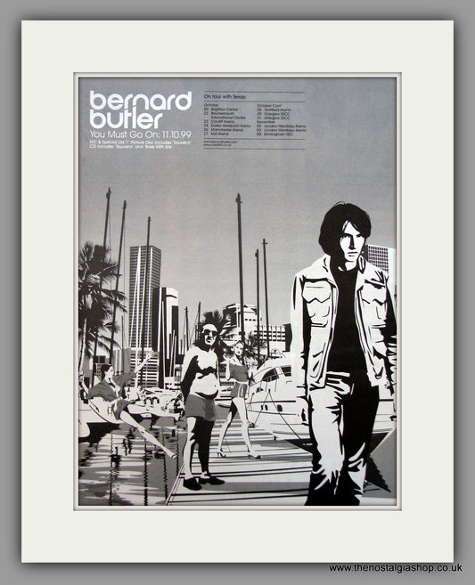 Bernard Butler On Tour With Texas. Original Vintage Advert 1999 (ref AD10641)