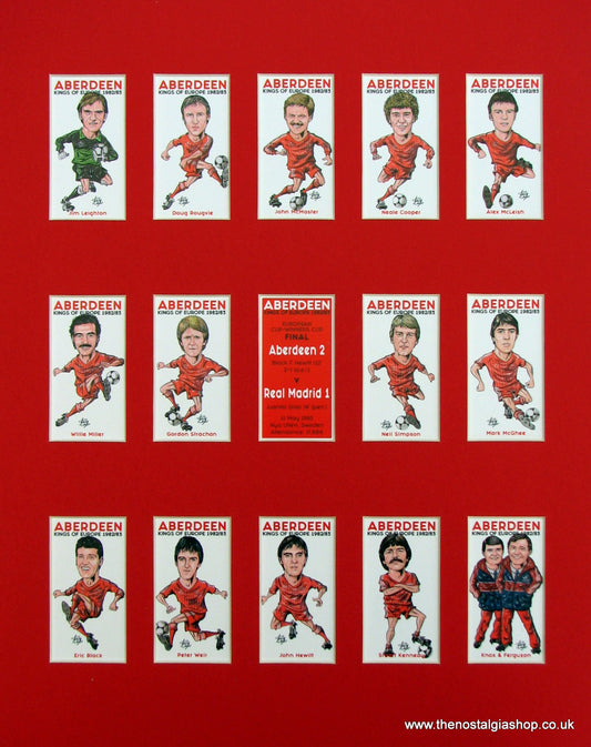 Aberdeen. Kings of Europe 1982/3. Football Card Set