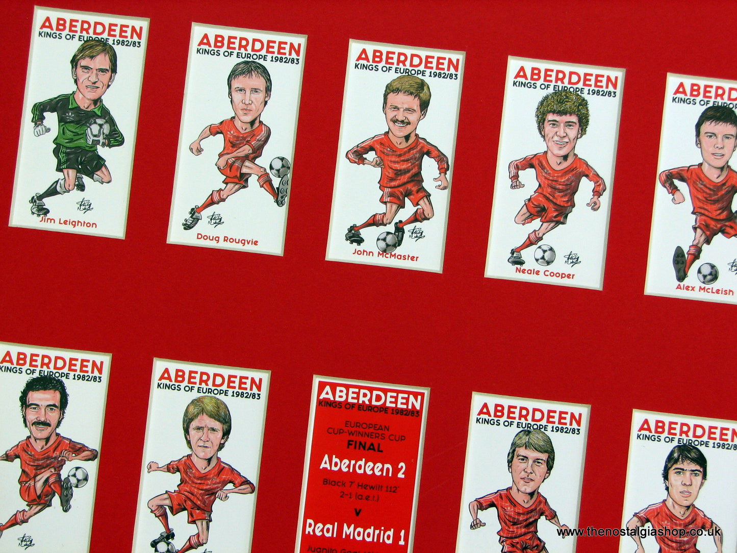Aberdeen. Kings of Europe 1982/3. Football Card Set
