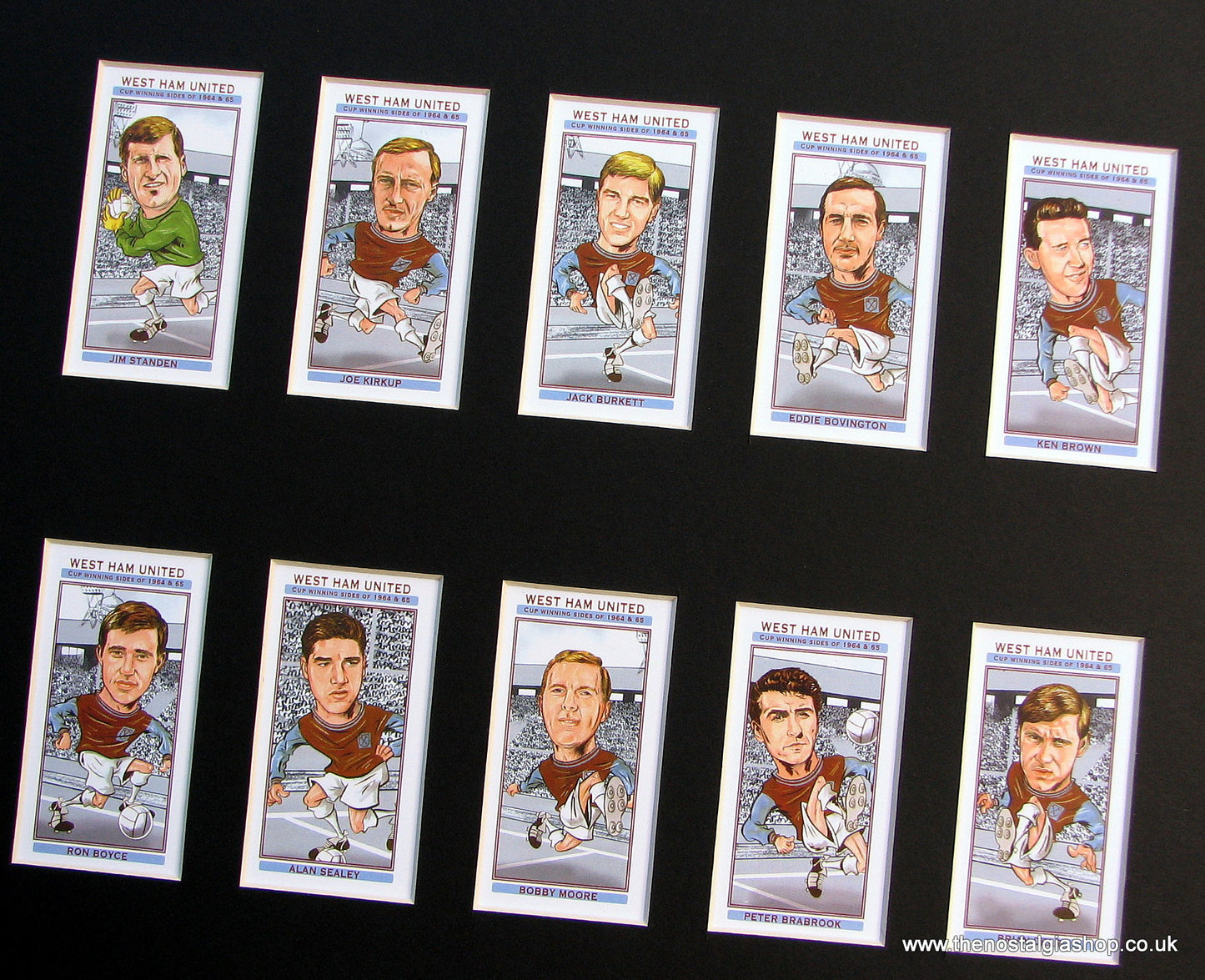 West Ham United Cup Winners 1964 - 65 Football Card Set