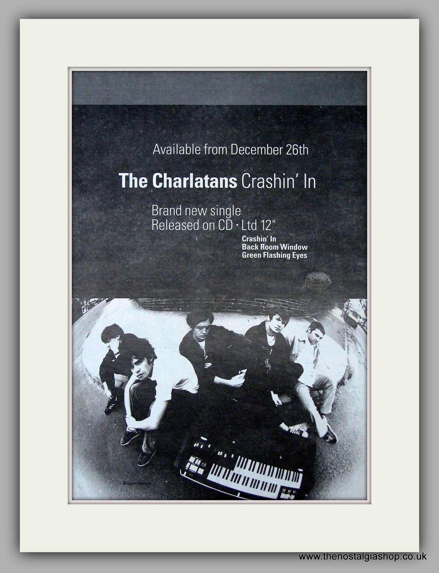 Charlatans (The) - Crashin' In.  Original Vintage Advert 1994 (ref AD10670)