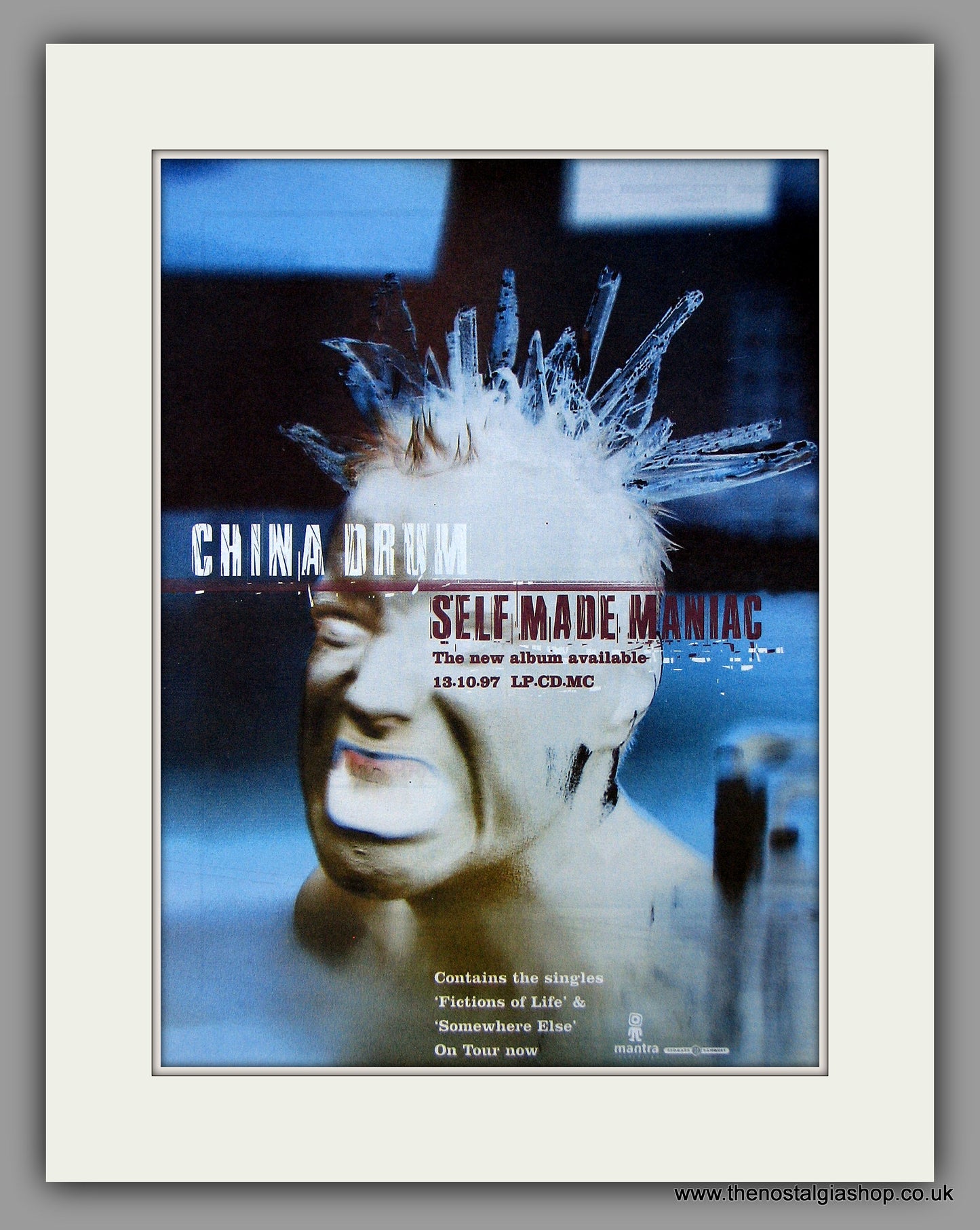 China Drum - Self Made Maniac.  Original Vintage Advert 1997 (ref AD10695)