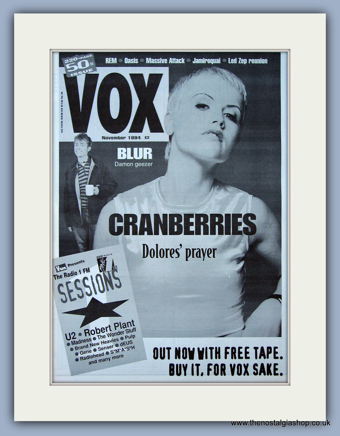 Cranberries (The) - Dolores' Prayer.  Original Vintage Advert 1994 (ref AD10702)