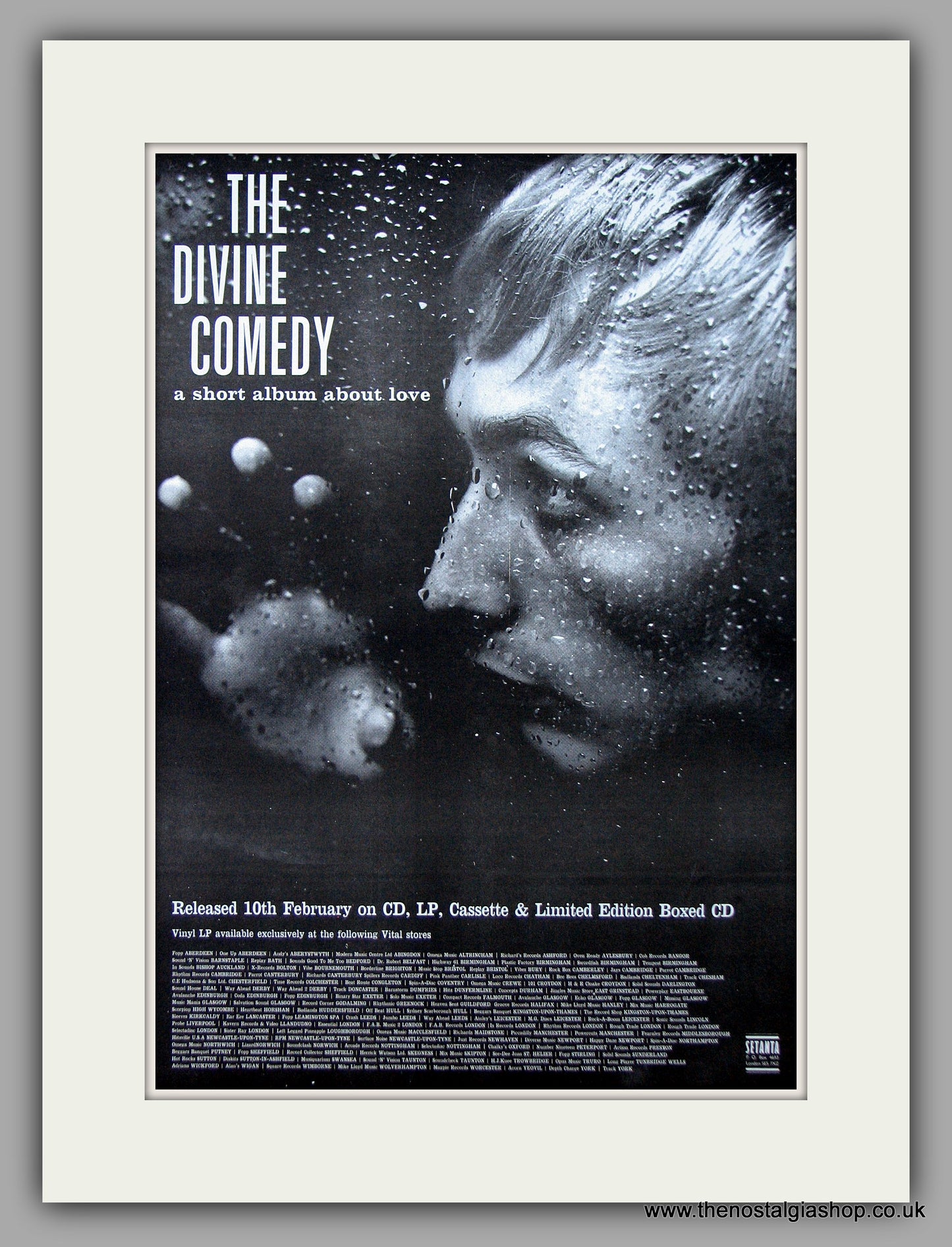Divine Comedy (The).  Original Vintage Advert 1997 (ref AD10710)
