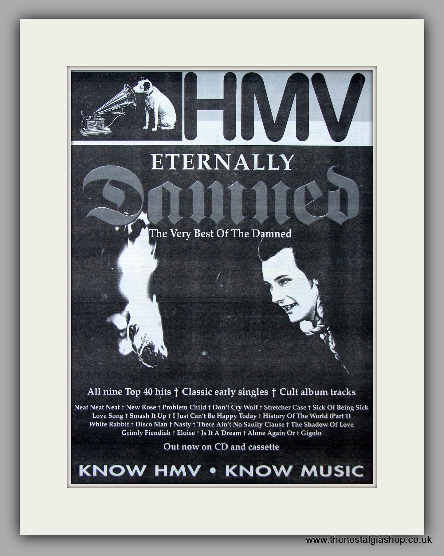 Damned (The) - Eternally Damned.  Original Vintage Advert 1994 (ref AD10712)