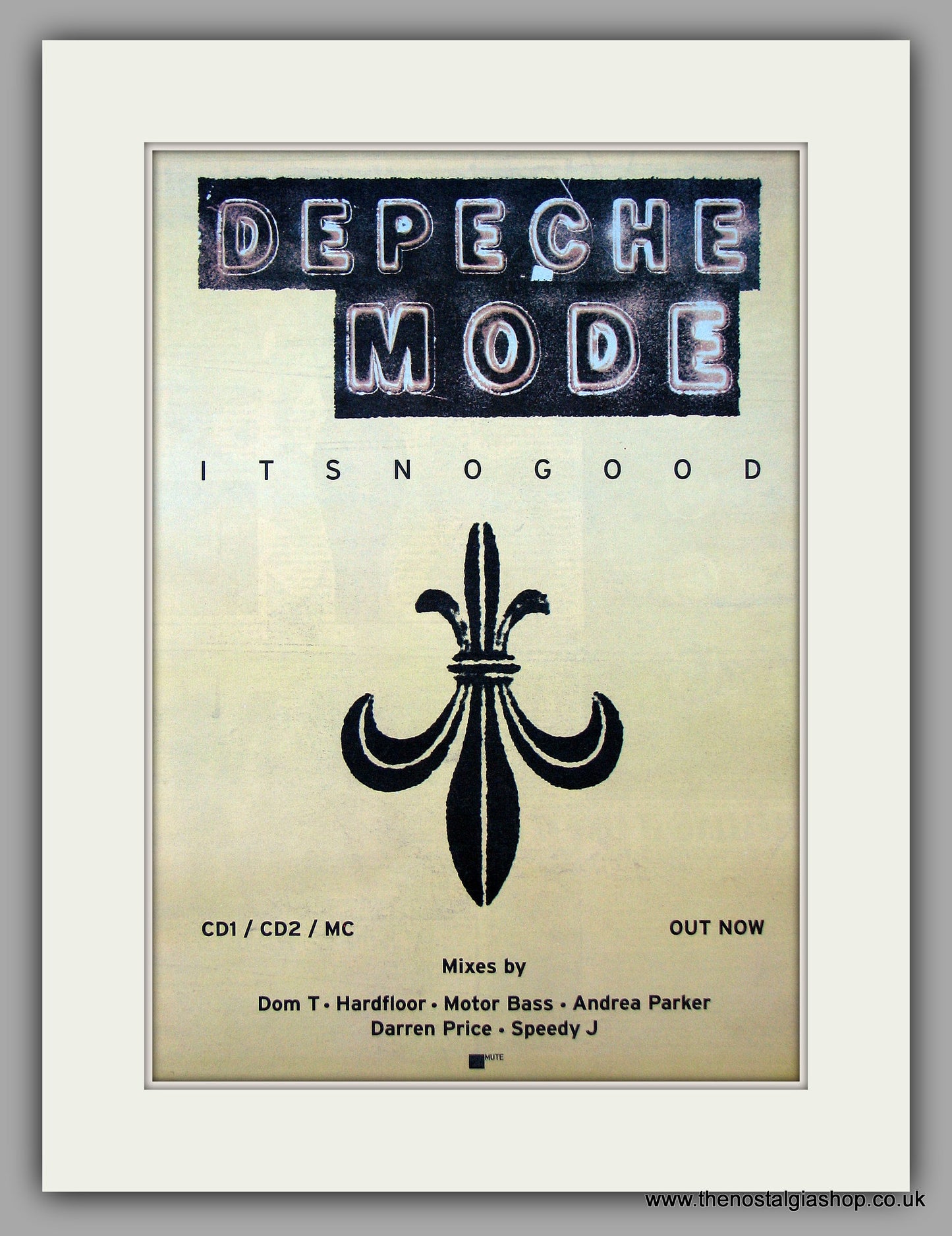 Depeche Mode - Its No Good.  Original Vintage Advert 1997 (ref AD10720)