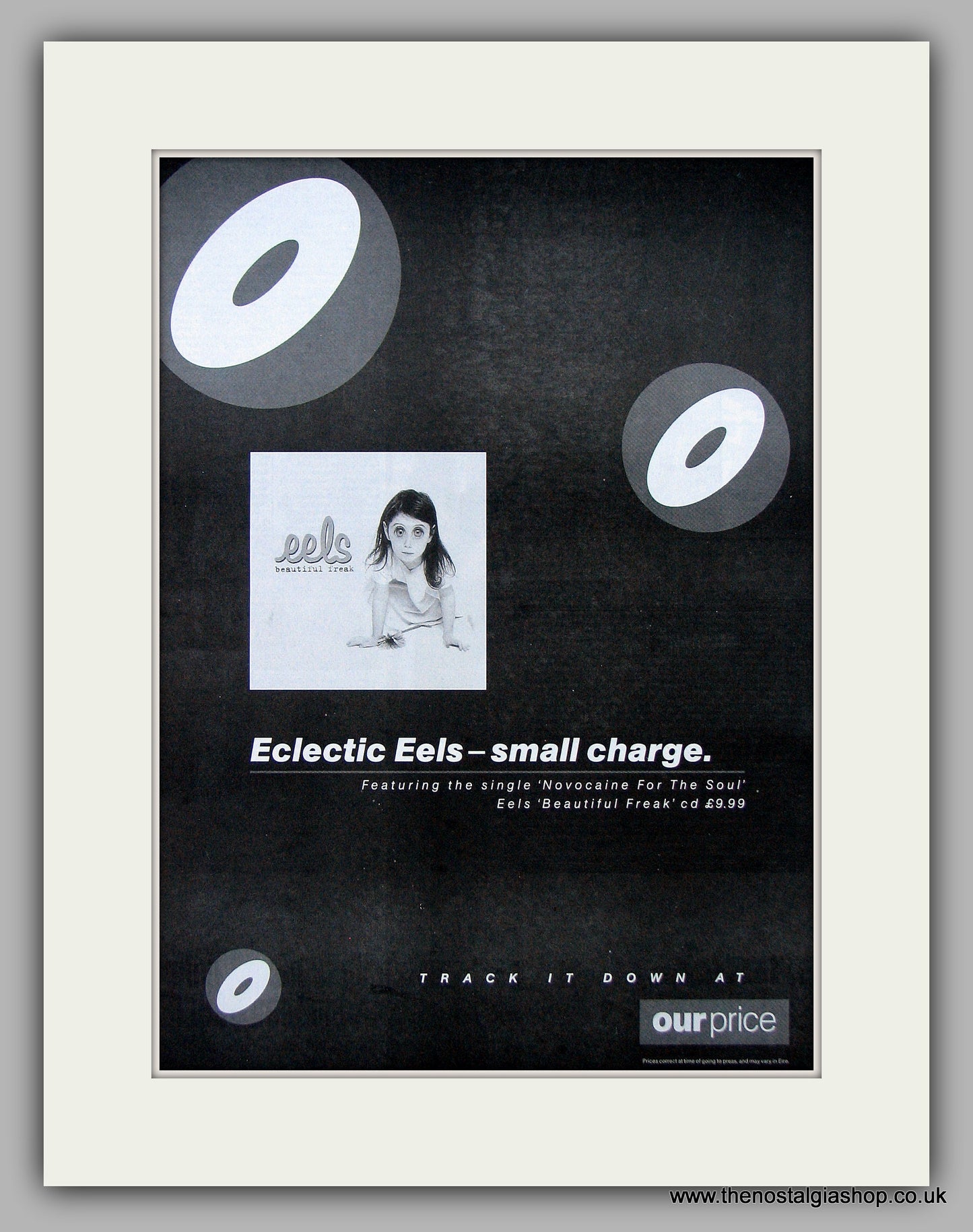 Eels - Electric Eels Small Charge.  Original Vintage Advert 1997 (ref AD10724)