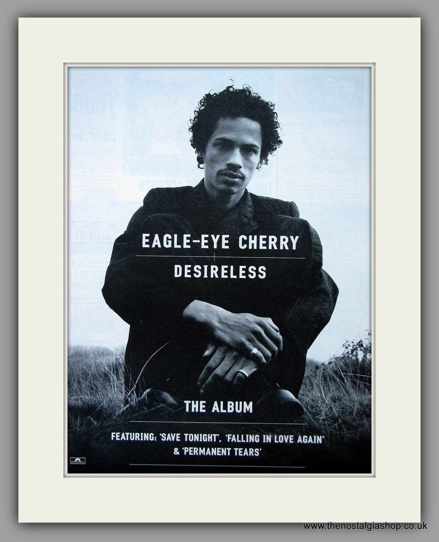 Eagle-Eye Cherry - Desireless.  Original Vintage Advert 1999 (ref AD10736)
