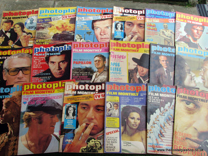 Photoplay Film Monthly Magazines. Job Lot. 1970's. 62 issues. (MC111)