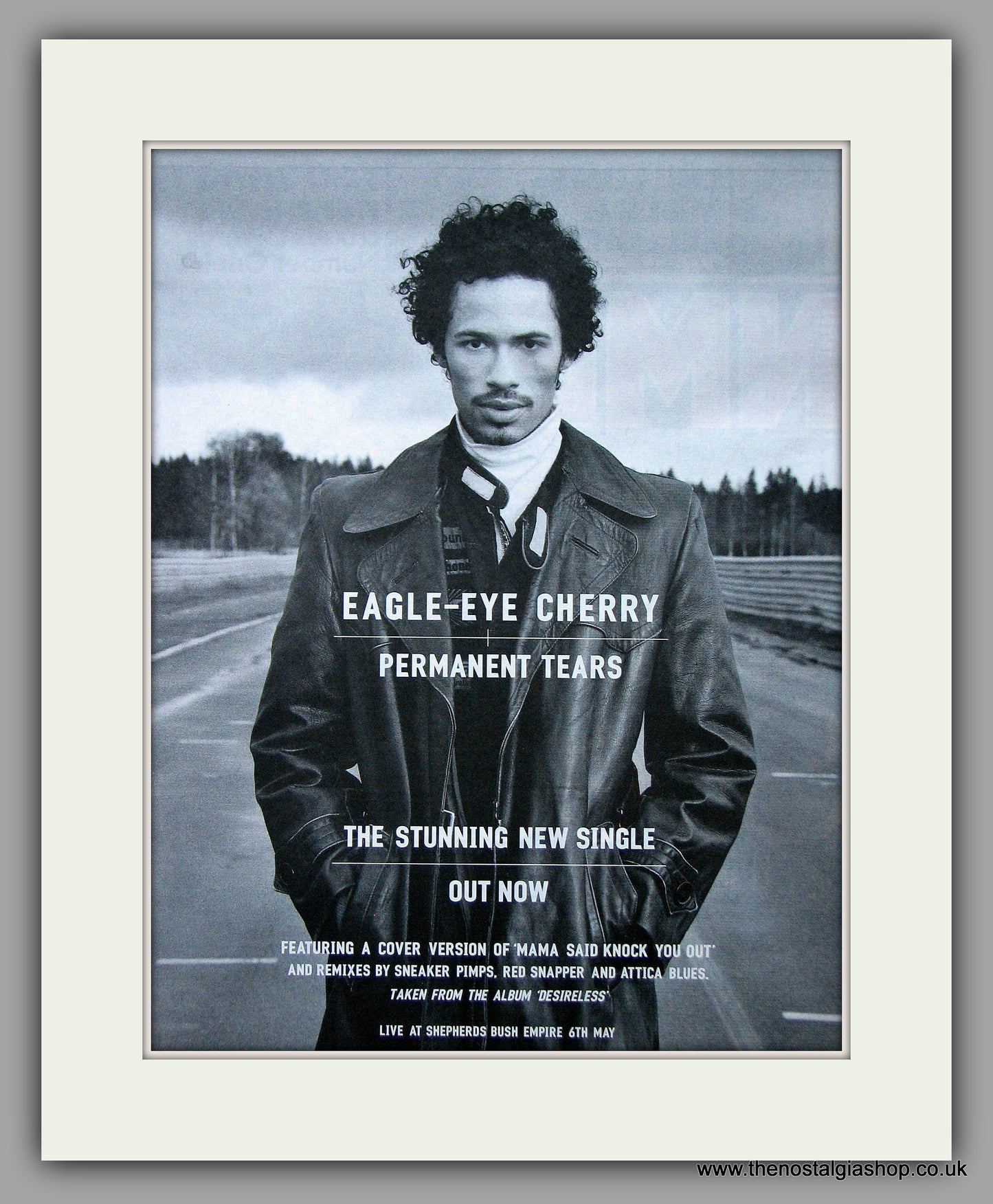 Eagle-Eye Cherry - Permanent Tears.  Original Vintage Advert 1999 (ref AD10737)