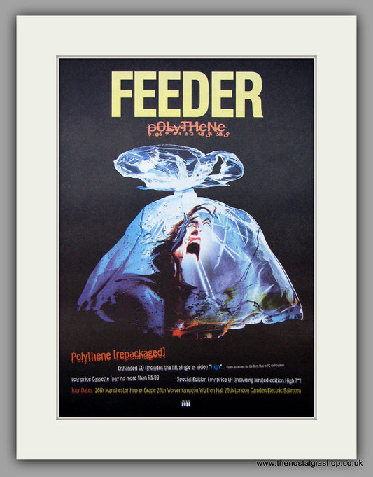 Feeder - Polythene.  Original Vintage Advert 1997 (ref AD10755)