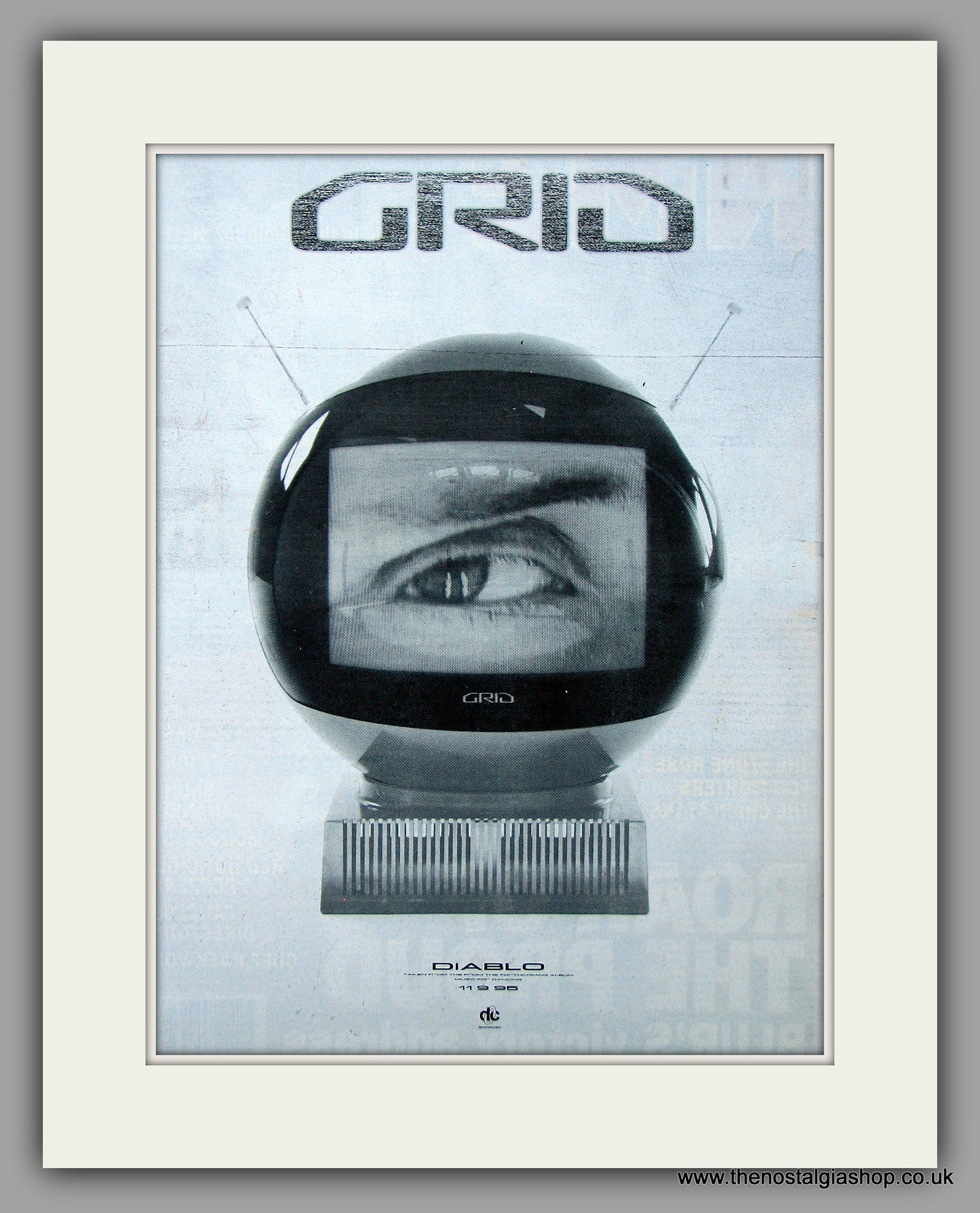 Grid - Diablo. Original Vintage Advert 1995 (ref AD10803)