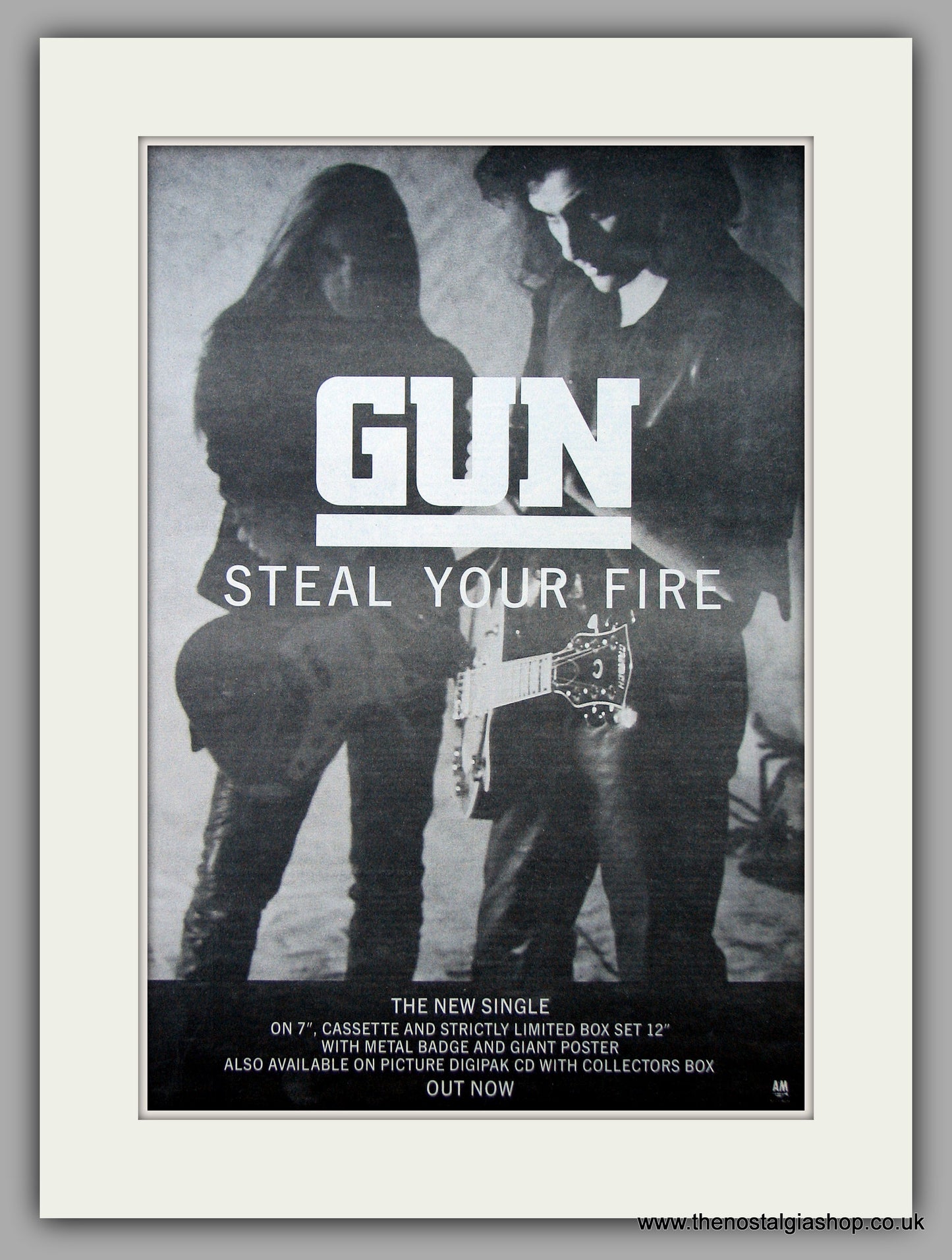 Gun - Steal Your Fire. Original Vintage Advert 1992 (ref AD10806)