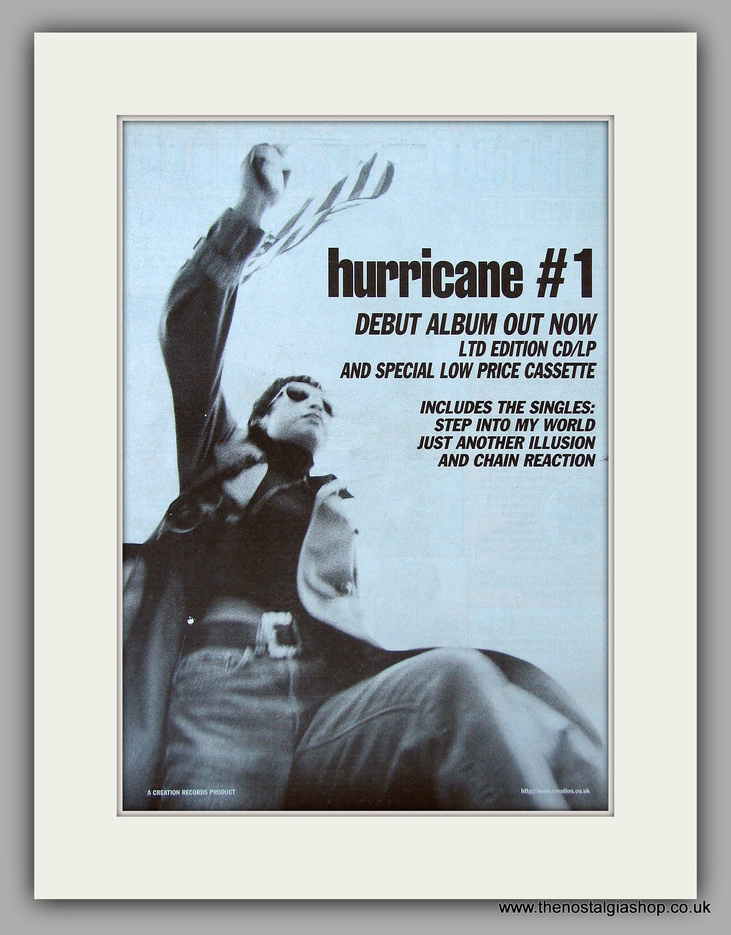 Hurricane#1 - Debut Album. Original Vintage Advert 1997 (ref AD10810)