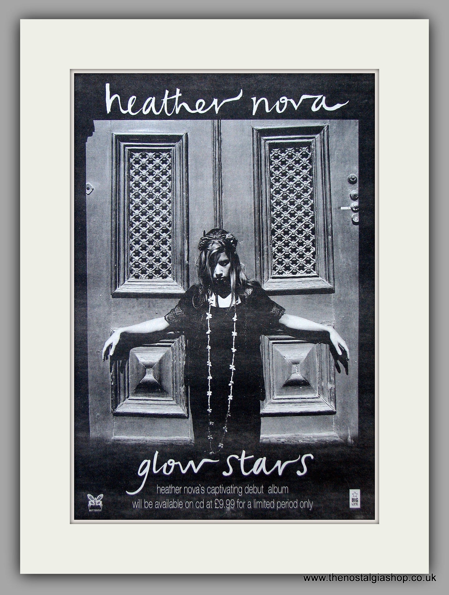 Heather Nova - Glow Stars. Original Vintage Advert 1993 (ref AD10811)