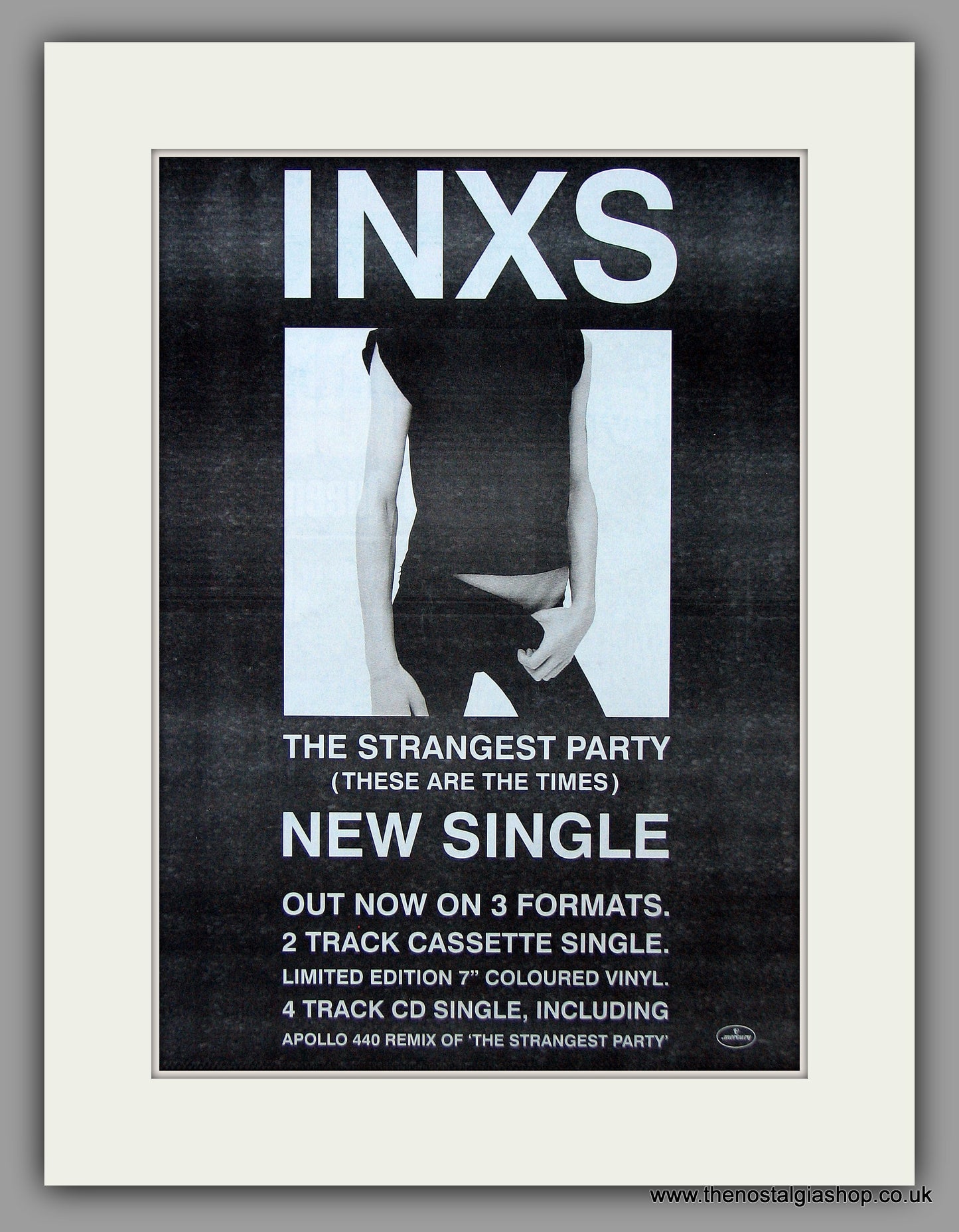 Inxs - The Strangest Party. Original Vintage Advert 1994 (ref AD10819)