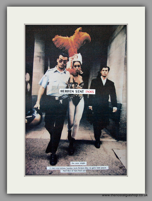 Inxs - Heaven Sent. Original Vintage Advert 1992 (ref AD10820)