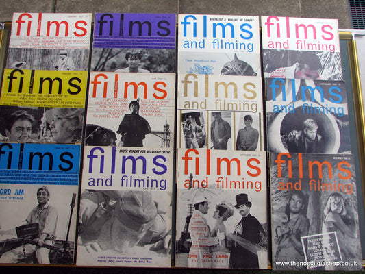 Films And Filming Magazines 1965. Full year 12 issues. (MC105)