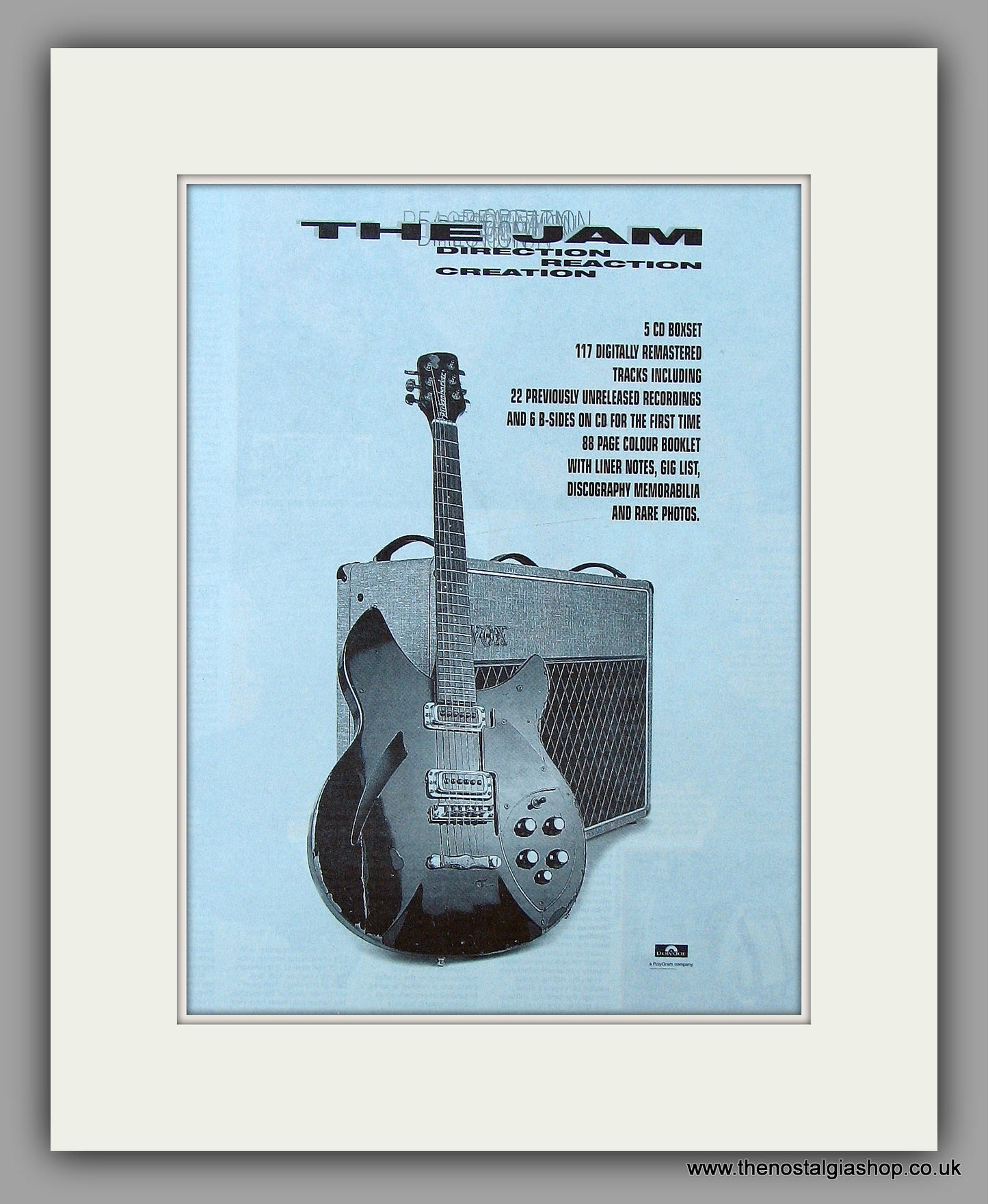 Jam (The) - Direction Reaction Creation. Original Vintage Advert 1997 (ref AD10826)