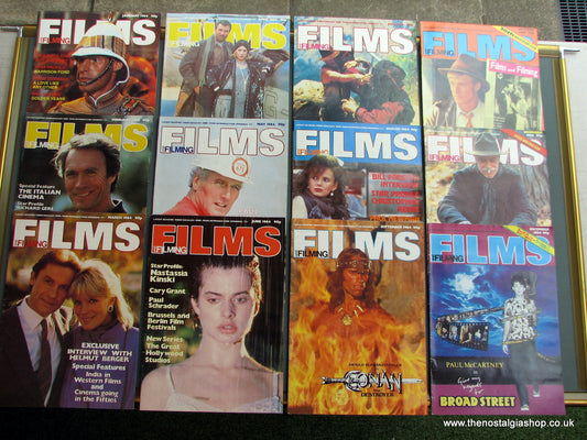 Films And Filming Magazines 1984. Full year 12 issues. (MC104)