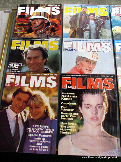 Films And Filming Magazines 1984. Full year 12 issues. (MC104)