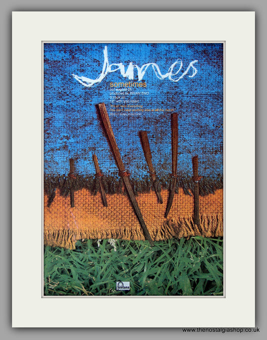 James - Sometimes. Original Vintage Advert 1993 (ref AD10835)