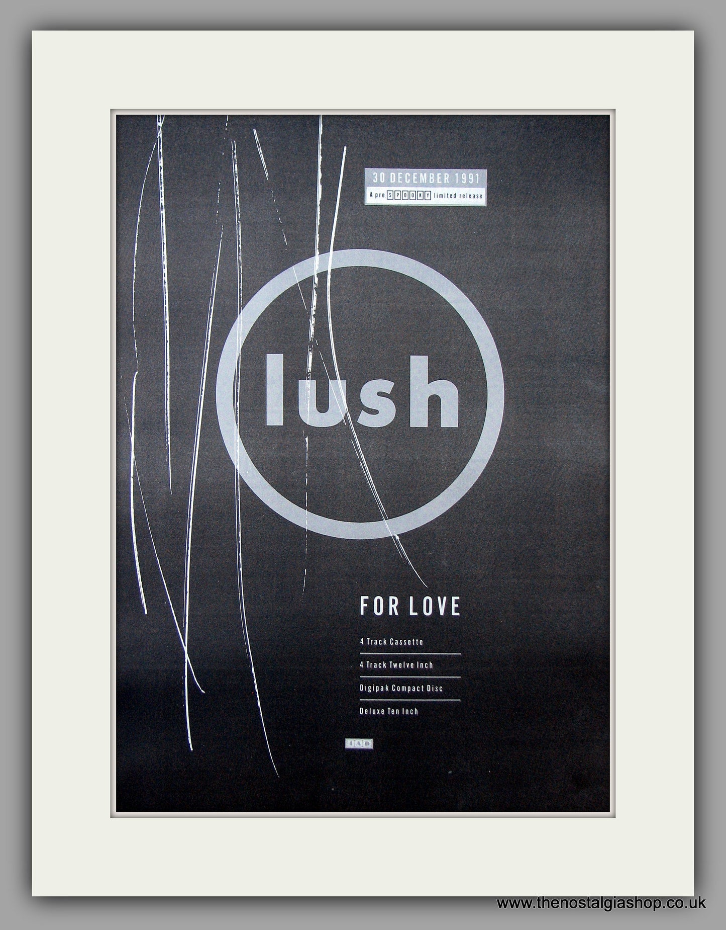 Lush - For Love. Original Vintage Advert 1991 (ref AD10853)
