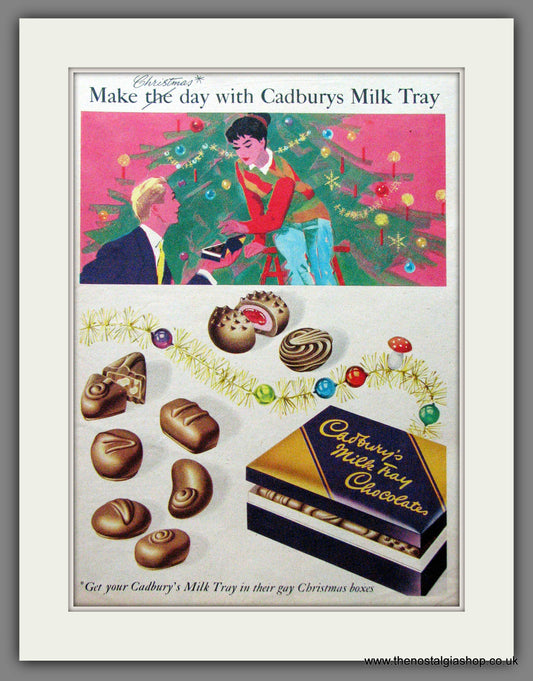 Cadbury's Milk Tray Chocolates. Original Advert 1958 (ref AD55277)
