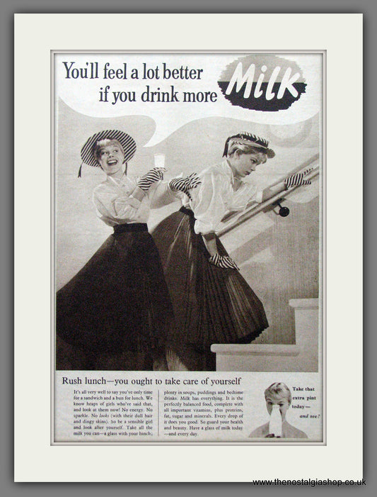 Milk. Original Advert 1954 (ref AD55273)