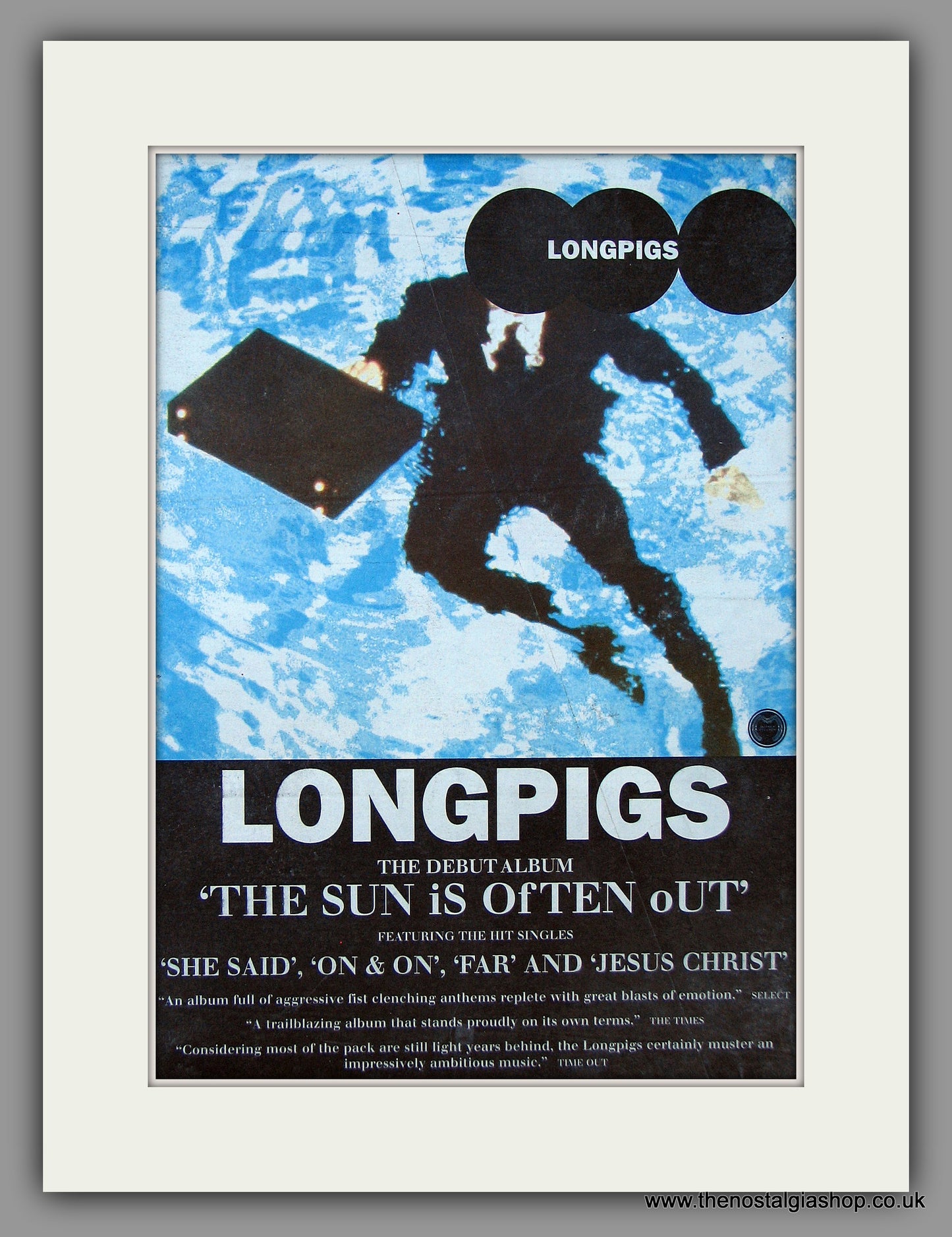Longpigs - The Sun Is Often Out. Original Vintage Advert 1996 (ref AD10864)