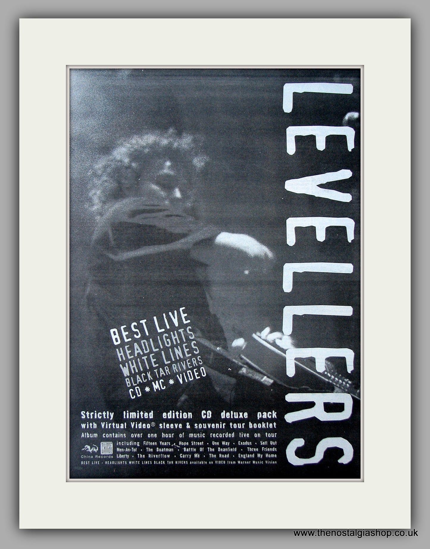 Levellers - Best Live. Original Vintage Advert 1996 (ref AD10866)