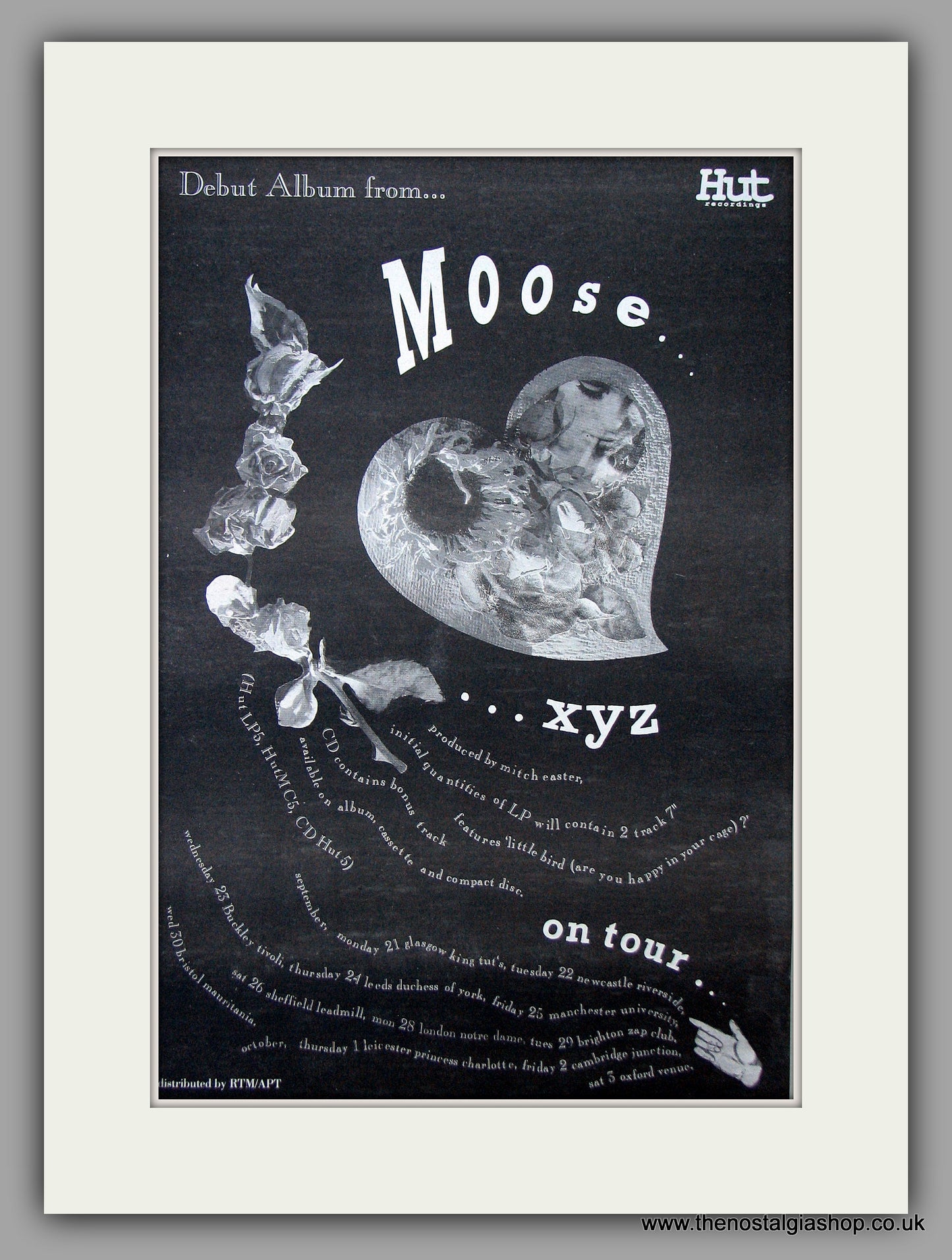 Moose xyz - On Tour. Original Vintage Advert 1992 (ref AD10877)