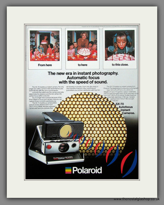 Polaroid SX-70 Land Camera. Original Advert 1979 (ref AD55310)